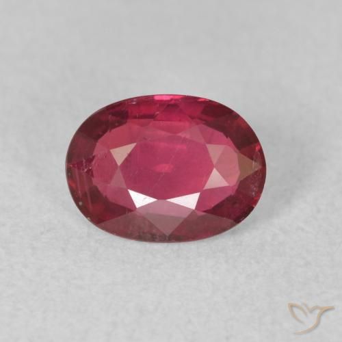 0.85ct Natural Jam Red Rubi, oval, VS