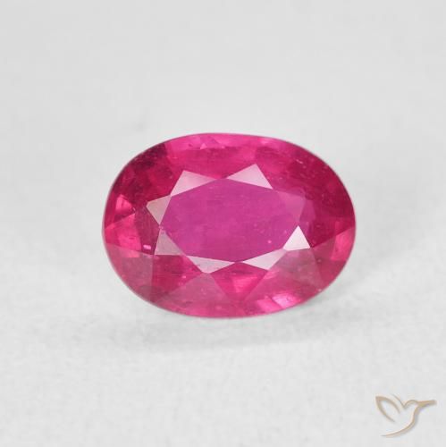 1.35ct Natural Luz vermelha Rubi, oval, VS