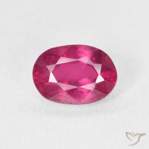 1.29ct Natural Luz vermelha Rubi, oval, VS