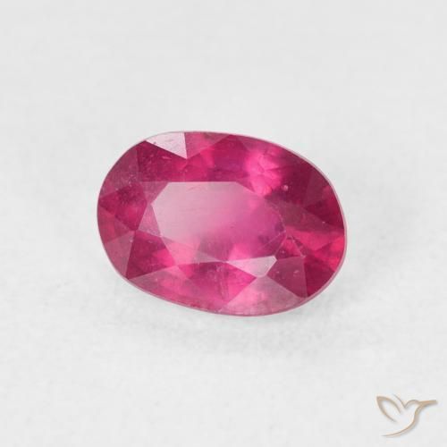 Rubi Luz vermelha Natural 1.29ct, oval, VS