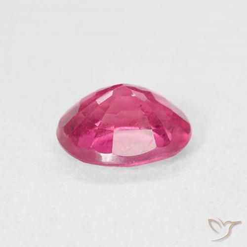 Rubi Rosa quente Natural 1.20ct, oval, VS