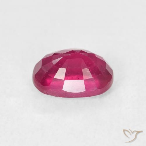 Rubi Vermelho rosado Natural 1.32ct, oval, VS