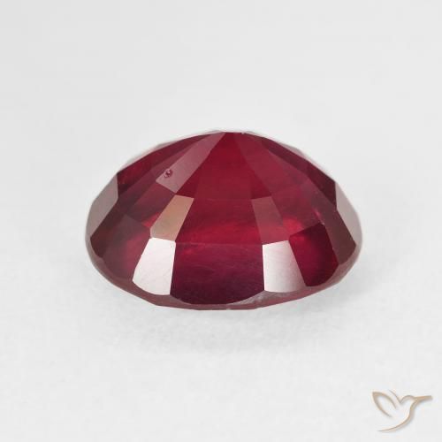 Rubi Sangue vermelho Natural 7.67ct, oval, VS