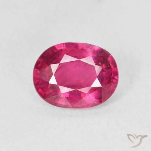 1.59ct Natural Luz vermelha Rubi, oval, VS