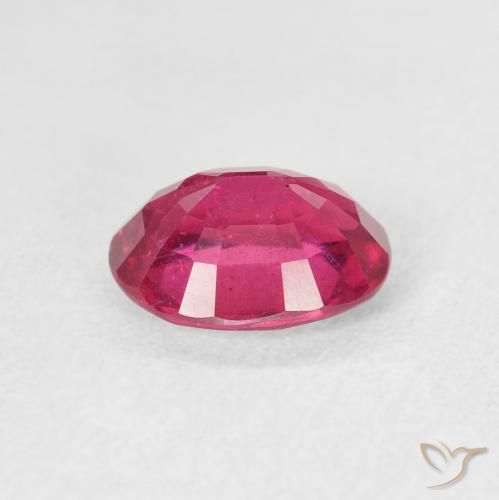 Rubi Luz vermelha Natural 1.59ct, oval, VS