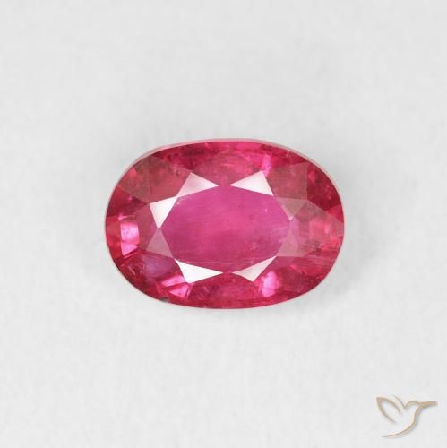 1.17ct Natural Vermelho rosado Rubi, oval, VS