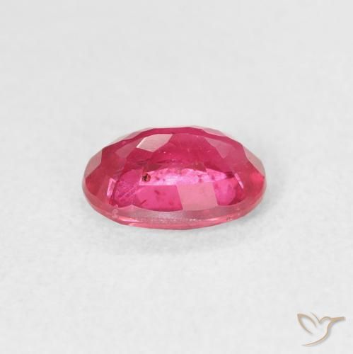 Rubi Vermelho rosado Natural 1.17ct, oval, VS