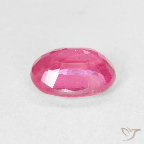 Rubi Rosa quente Natural 1.91ct, oval, VS