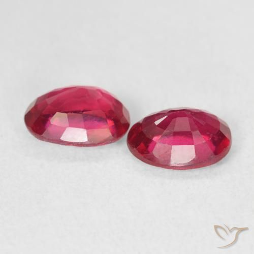 Pedras preciosas de Rubi Carmesim Profundo natural de 2.03 ct, oval, VS