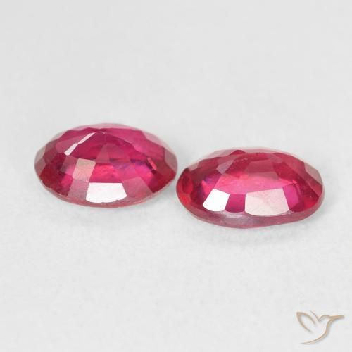 Pedras preciosas de Rubi Carmesim Profundo natural de 2.05 ct, oval, VS
