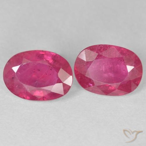 Pedras preciosas de Rubi Vermelho rosado natural de 3.25 ct, oval, VS-SI