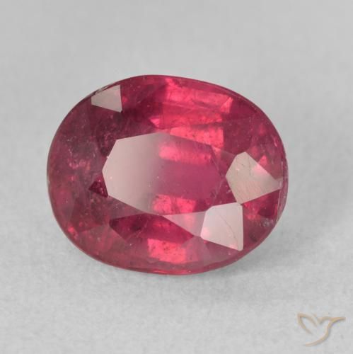 3.58ct Natural Vermelho escuro Rubi, oval, VS-SI