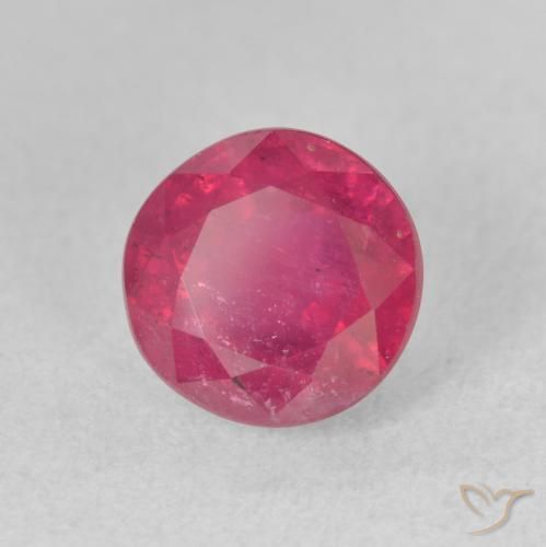 Rubi vermelho médio Natural 2.85ct, Redondo, VS-SI