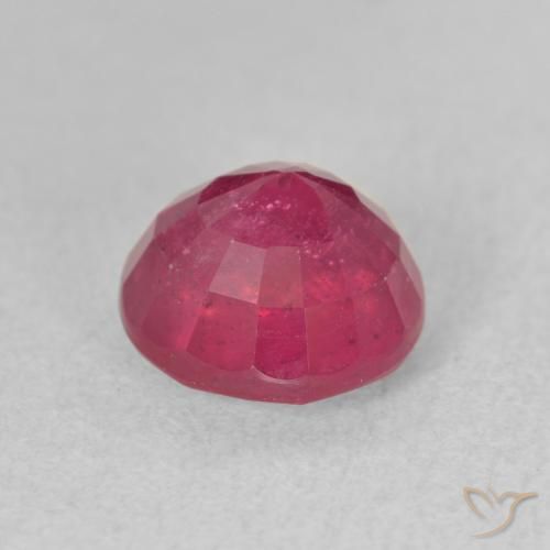 Rubi vermelho médio Natural 2.85ct, Redondo, VS-SI