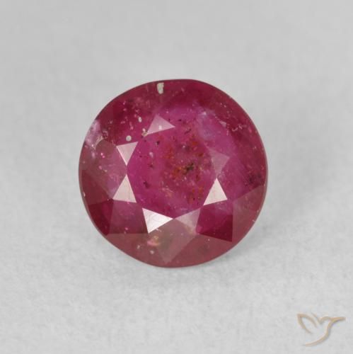 1.88ct Natural Vermelho rosado Rubi, Redondo, VS-SI