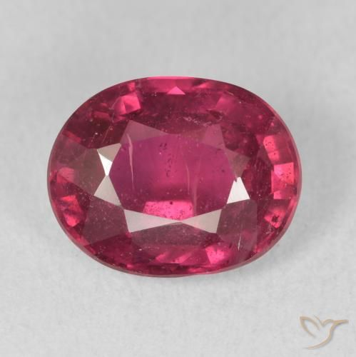3.41ct Natural rosa avermelhado Rubi, oval, VS-SI