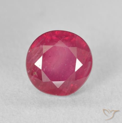 2.62ct Natural Vermelho rosado Rubi, Redondo, VS-SI