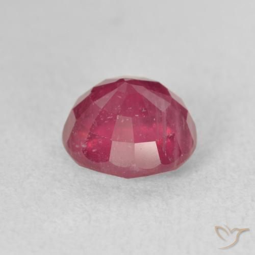 Rubi Vermelho rosado Natural 2.62ct, Redondo, VS-SI