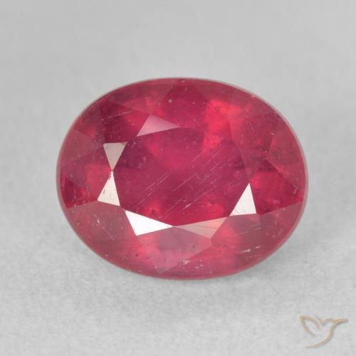 4.15ct Natural Vermelho rosado Rubi, oval, VS-SI