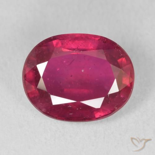 3.29ct Natural Vermelho rosado Rubi, oval, VS-SI