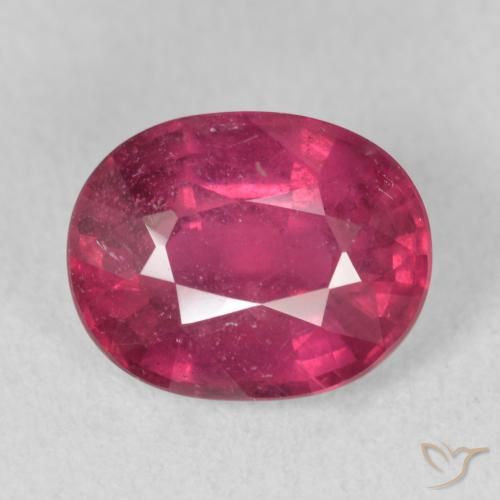 3.51ct Natural vermelho médio Rubi, oval, VS-SI