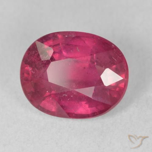 Rubi vermelho médio Natural 3.51ct, oval, VS-SI