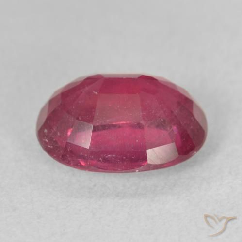 Rubi vermelho médio Natural 3.51ct, oval, VS-SI