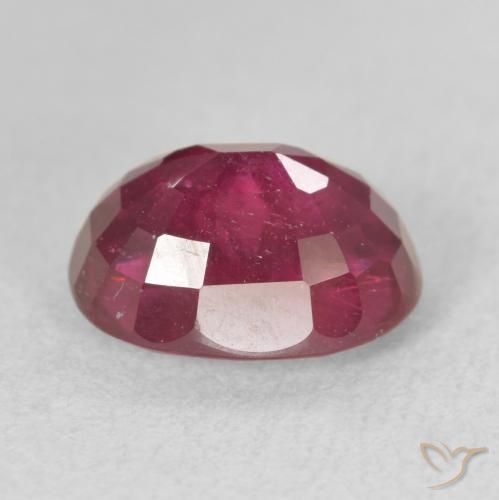 Rubi Vermelho rosado Natural 4.20ct, oval, VS-SI