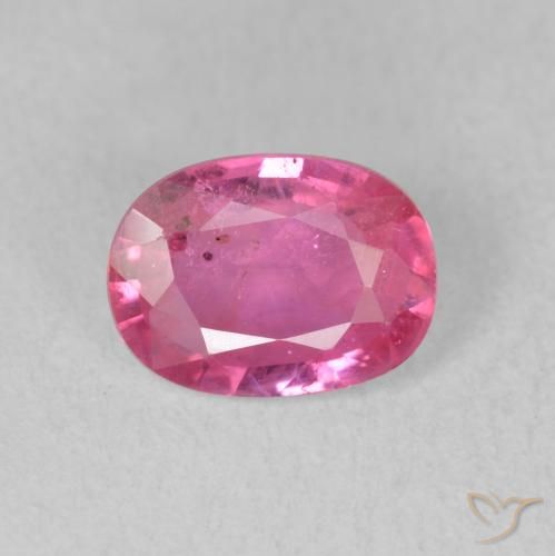 1.63ct Natural Medium Dark-Pink Rubi, oval, VS-SI