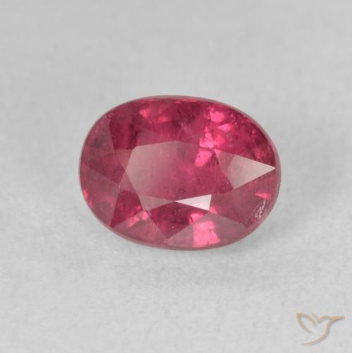 Rubi rosa avermelhado Natural 2.28ct, oval, VS-SI