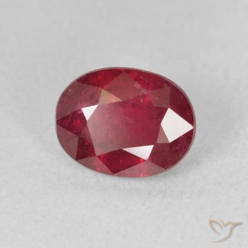 Rubi Rosa Avermelhado Profundo Natural 2.13ct, oval, VS-SI