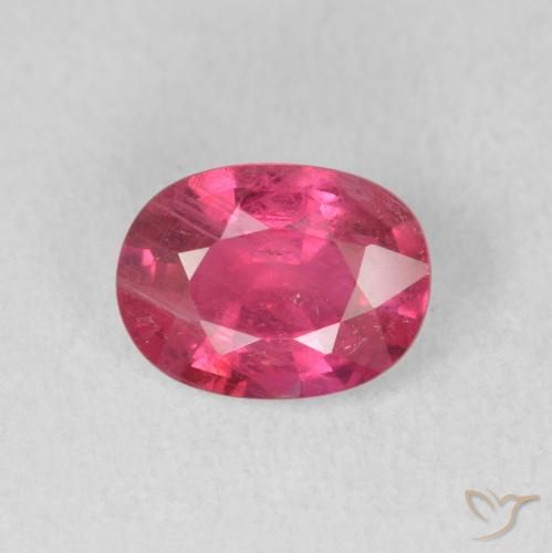 1.60ct Natural rosa avermelhado Rubi, oval, VS-SI