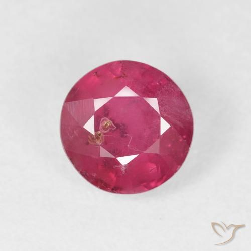 1.80ct Natural Vermelho rosado Rubi, Redondo, SI