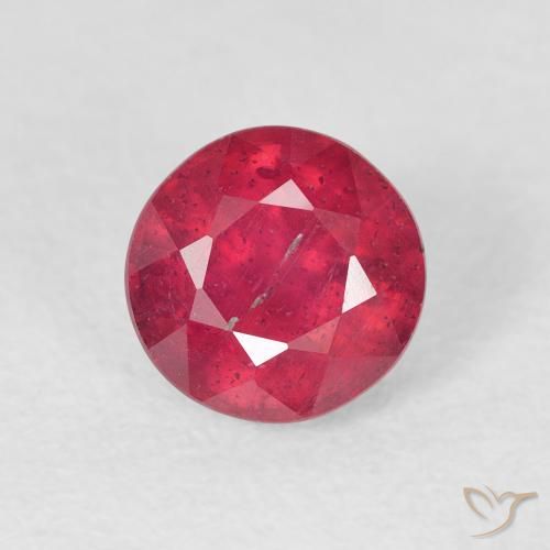 1.60ct Natural Sangue vermelho Rubi, Redondo, VS-SI