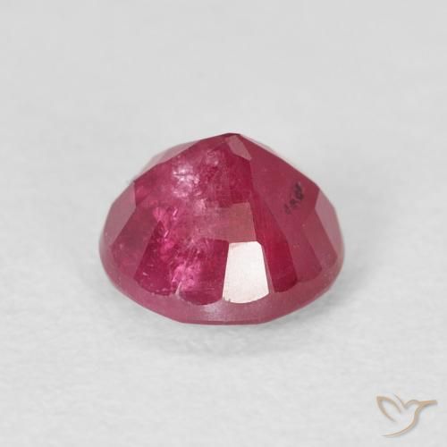 Rubi vermelho médio Natural 1.36ct, Redondo, VS-SI