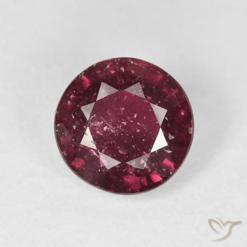 1.95ct Natural Vermelho escuro Rubi, Redondo, SI-I1