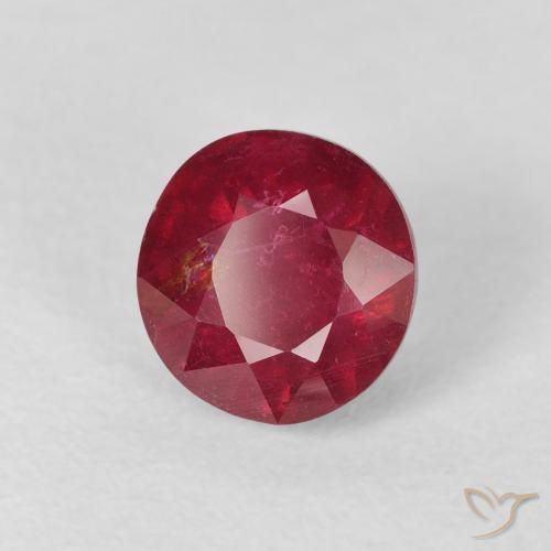 Rubi Vermelho escuro Natural 1.99ct, Redondo, VS-SI