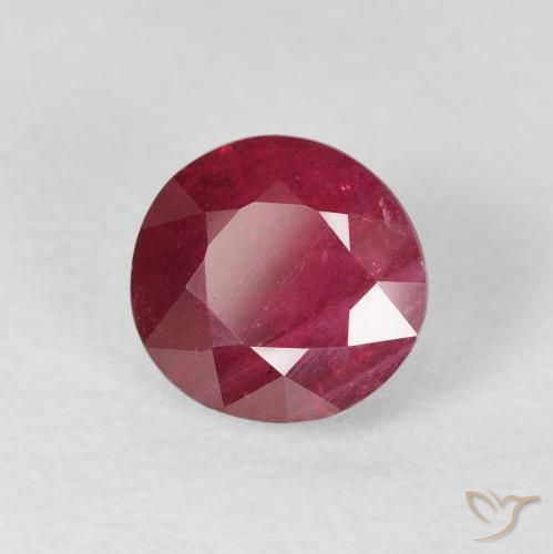 Rubi Sangue vermelho Natural 2.11ct, Redondo, VS-SI