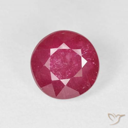 2.15ct Natural Jam Red Rubi, Redondo, VS-SI