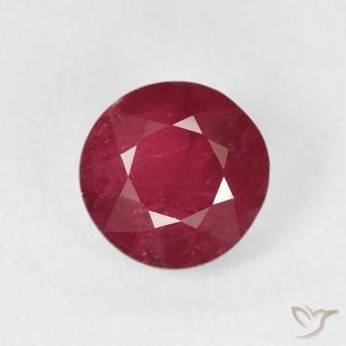 1.94ct Natural Carmesim Profundo Rubi, Redondo, VS-SI, Photo A