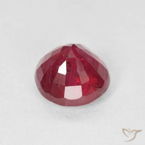Rubi Vermelho escuro Natural 1.68ct, Redondo, VS-SI