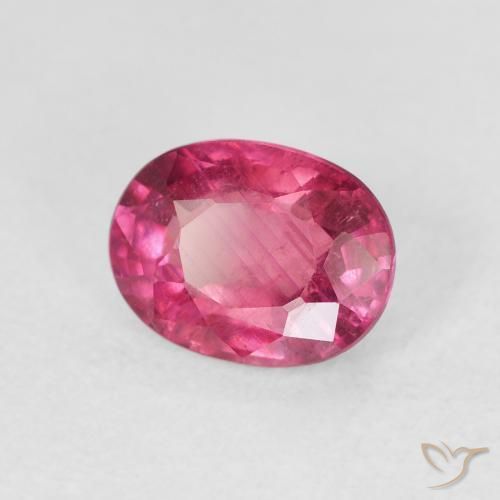 Rubi Vermelho rosado Natural 1.88ct, oval, VS-SI