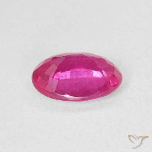Rubi Medium Dark-Pink Natural 1.55ct, oval, VS-SI