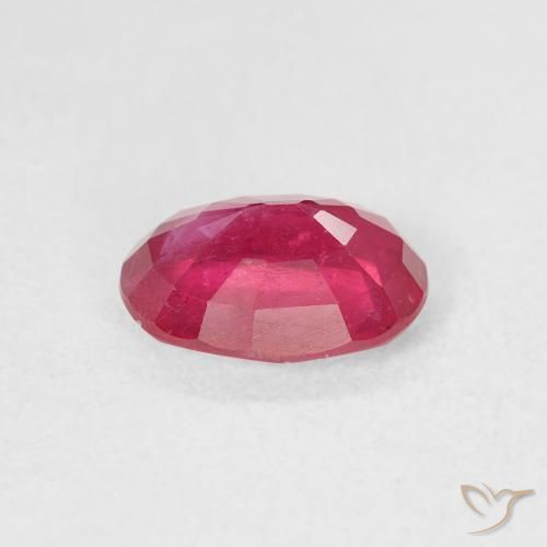 Rubi Vermelho rosado Natural 1.49ct, oval, VS-SI