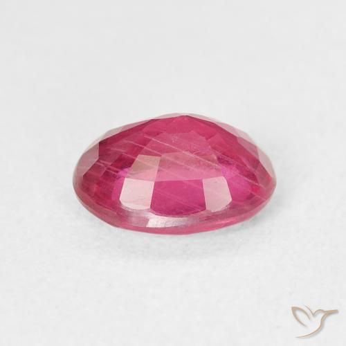 Rubi Vermelho rosado Natural 1.67ct, oval, SI