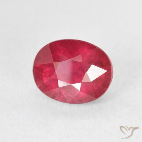 Rubi vermelho médio Natural 2.45ct, oval, VS-SI