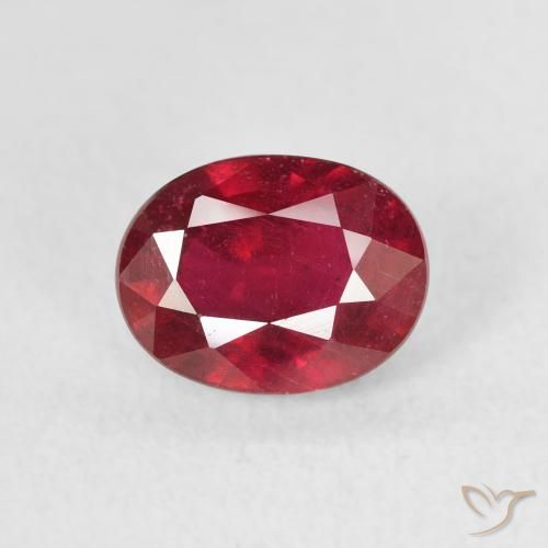 2.08ct Natural Vermelho escuro Rubi, oval, VS-SI