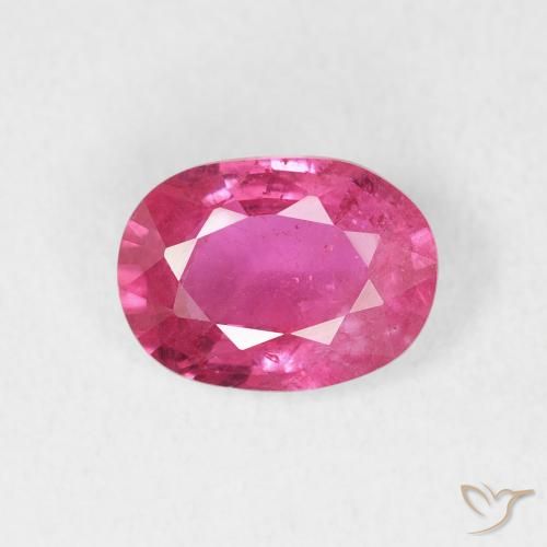 1.47ct Natural Rosa quente Rubi, oval, VS-SI