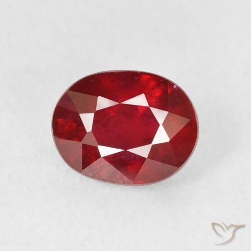 2.09ct Natural Vermelho escuro Rubi, oval, VS