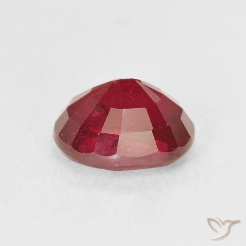 Rubi Vermelho escuro Natural 2.09ct, oval, VS